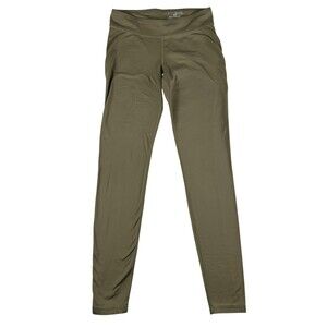 Under Armour Leggings Womens XS Green ColdGear Fitted Mid Rise Thermal Leggings